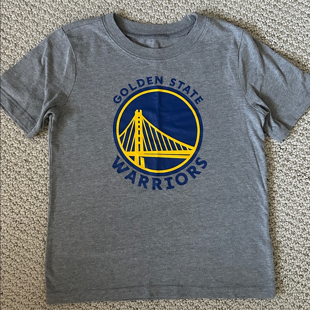 Golden State Warriors Grey Heathered Graphic T-shirt Size 6